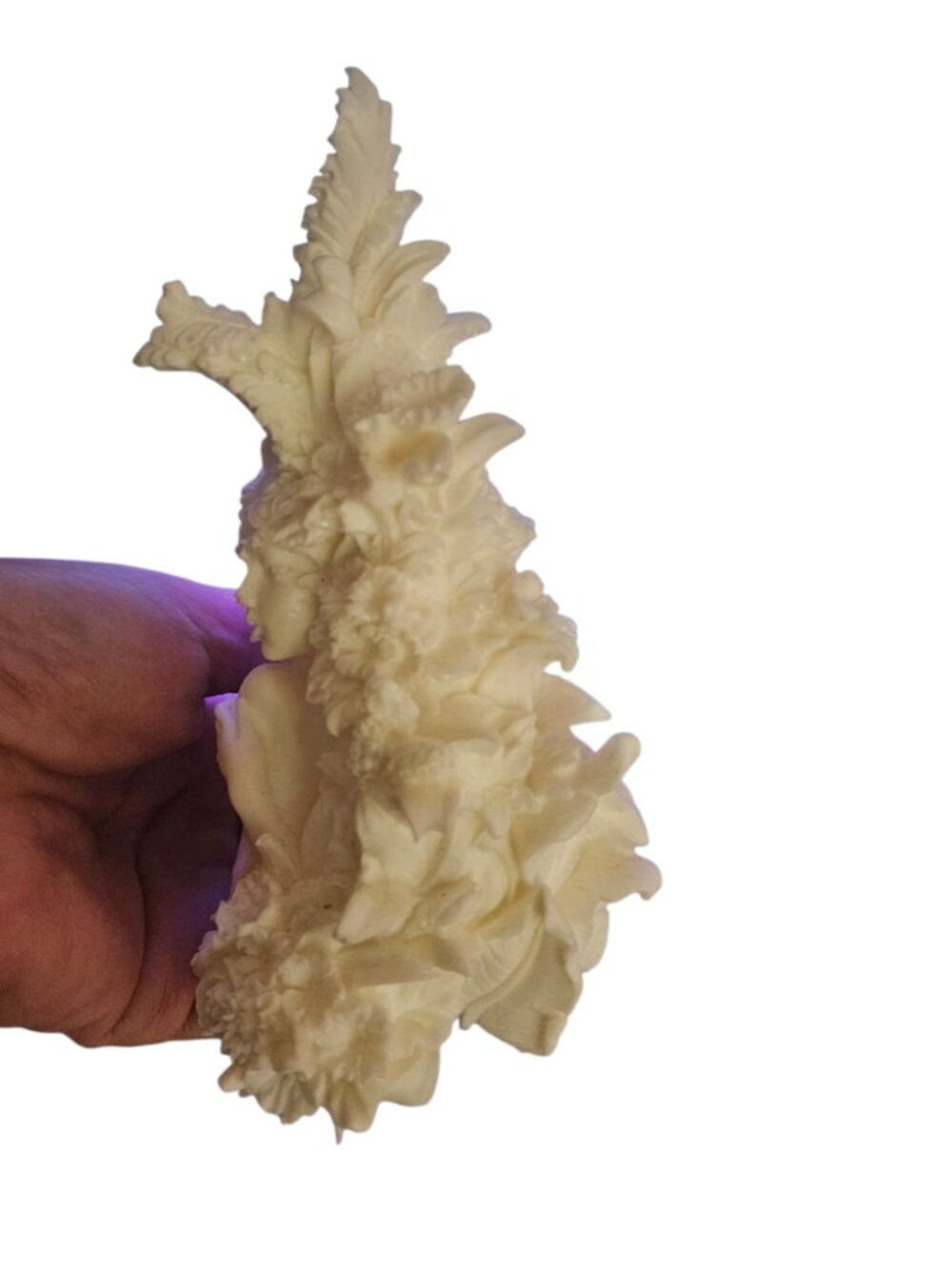 Romantic Floral Goddess Bust Silicone Mold - Picture 15 of 16
